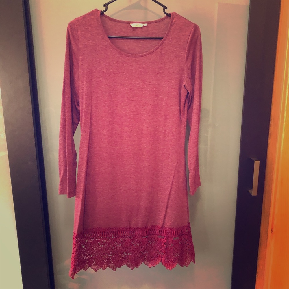 Lace trim tunic